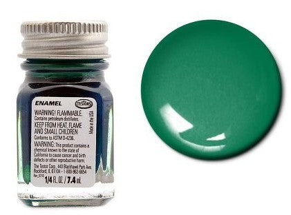 Testors 1530 1/4oz. Bottle Finishing Enamel Green Metal Flake (6/Bx)
