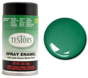 Testors 1630 3oz. Spray Finishing Enamel Jade Green Metal Flake