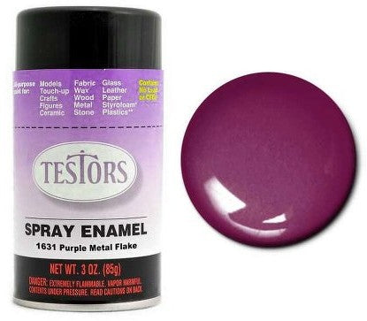 Testors 1631 3oz. Spray Finishing Enamel Burgundy Purple Metal Flake