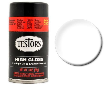 Testors 1814 3oz. Spray Finishing Enamel Gloss Overcoat