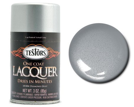 Testors 1830 3oz. Spray One Coat Metallic Lacquer Diamond Dust