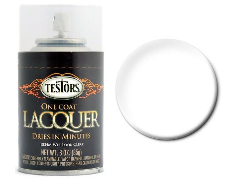 Testors 1834 3oz. Spray One Coat Lacquer Clear