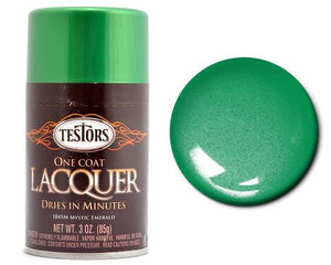 Testors 1845 3oz. Spray One Coat Metallic Lacquer Mystic Emerald