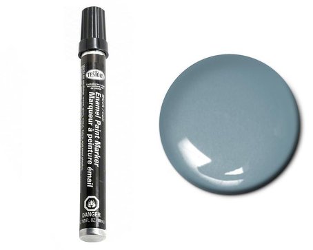 Testors 2538 1/3oz. Tube Enamel Paint Marker Gloss Grey (D)