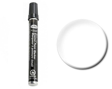 Testors 2545 1/3oz. Tube Enamel Paint Marker Gloss White