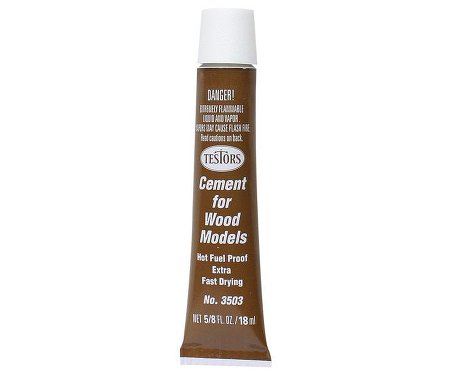 Testors 3503 5/8oz. Tube Extra Fast Wood Cement (24/Bx)