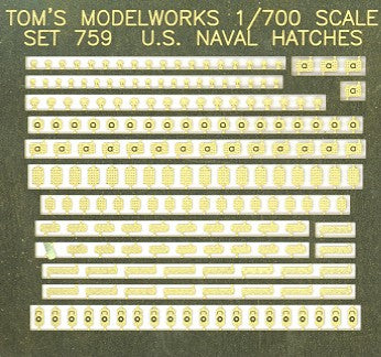 Toms Model Works 759 1/700 US Naval Deck Hatches (D)
