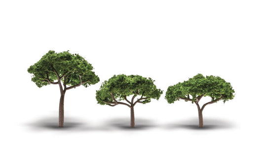 Woodland Scenics 3555 All Scale Coniferous Canopy Trees - Woodland Classics(R) -- 2-5/16 to 3-5/16" 5.8 to 8.4cm Tall pkg(3)