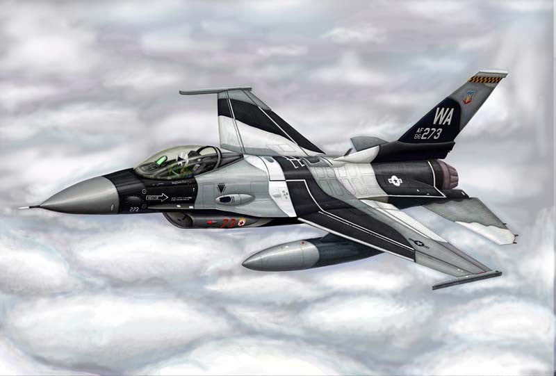 Trumpeter 3911 1/144 F16A/C Fighting Falcon Block 15/30/32 Aircraft