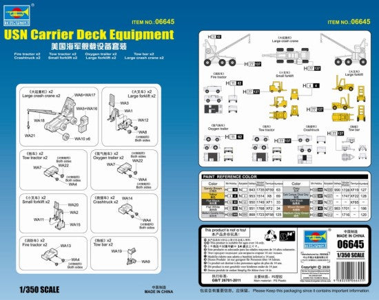 Trumpeter 6645 1/350 USN Carrier Deck Equipment