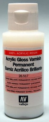 Vallejo 26517 60ml Bottle Gloss Varnish (6/Bx)