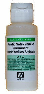 Vallejo 26519 60ml Bottle Satin Varnish (6/Bx)