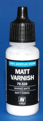 Vallejo 520 18ml Bottle Matte Varnish (6/Bx)