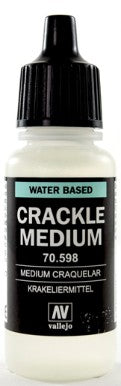 Vallejo 598 17ml Bottle Crackle Medium Water Based (6/Bx)