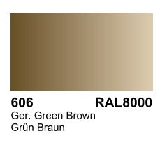 Vallejo 70606 17ml Bottle German Green Brown RAL 8000 Surface Primer (6/Bx)