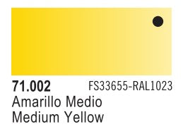 Vallejo 71002 17ml Bottle Medium Yellow Model Air (6/Bx)