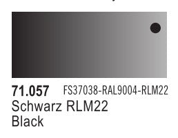 Vallejo 71057 17ml Bottle Black Model Air (6/Bx)
