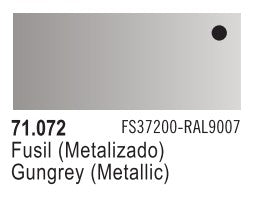 Vallejo 71072 17ml Bottle Gun Metal Model Air (6/Bx)