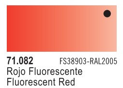 Vallejo 71082 17ml Bottle Red Fluorescent Model Air (6/Bx)