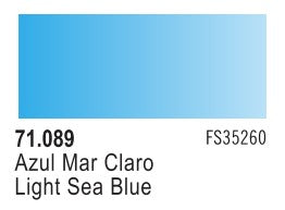 Vallejo 71089 17ml Bottle Light Sea Blue Model Air (6/Bx)