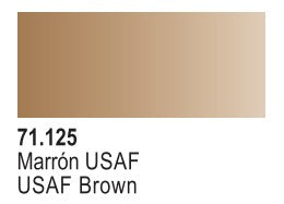 Vallejo 71125 17ml Bottle USAF Brown Model Air (6/Bx)