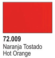 Vallejo 72009 18ml Bottle Hot Orange Game Color (6/Bx)