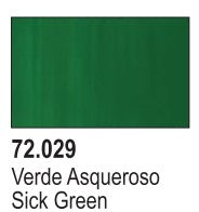 Vallejo 72029 18ml Bottle Sick Green Game Color (6/Bx)