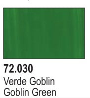 Vallejo 72030 18ml Bottle Goblin Green Game Color (6/Bx)