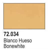 Vallejo 72034 18ml Bottle Bone White Game Color (6/Bx)