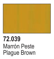 Vallejo 72039 18ml Bottle Plague Brown Game Color (6/Bx)