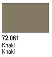 Vallejo 72061 18ml Bottle Khaki Game Color (6/Bx)