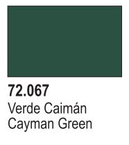 Vallejo 72067 18ml Bottle Cayman Green Game Color (6/Bx)