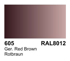 Vallejo 73605 60ml Bottle German Red Brown RAL 8012 Surface Primer (6/Bx)