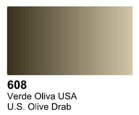 Vallejo 73608 60ml Bottle US Olive Drab Surface Primer (6/Bx)