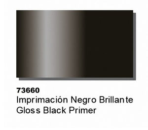 Vallejo 73660 60ml Bottle Gloss Black Surface Primer (6/Bx)