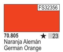 Vallejo 805 17ml Bottle German Orange Model Color (6/Bx)