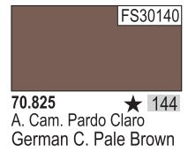 Vallejo 825 17ml Bottle German Camouflage Pale Brown Model Color (6/Bx)