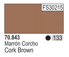 Vallejo 843 17ml Bottle Cork Brown Model Color (6/Bx)