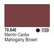 Vallejo 846 17ml Bottle Mahogany Brown Model Color (6/Bx)
