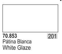 Vallejo 853 17ml Bottle White Glaze Model Color (6/Bx)