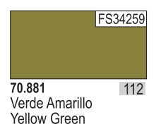 Vallejo 881 17ml Bottle Yellow Green Model Color (6/Bx)