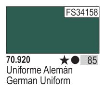 Vallejo 920 17ml Bottle German Uniform Green Model Color (6/Bx)