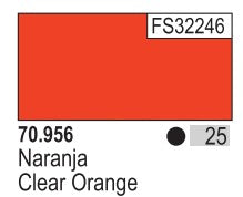 Vallejo 956 17ml Bottle Clear Orange Model Color (6/Bx)