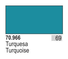 Vallejo 966 17ml Bottle Turquoise Model Color (6/Bx)