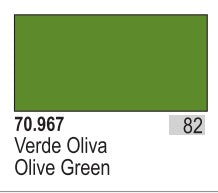 Vallejo 967 17ml Bottle Olive Green Model Color (6/Bx)