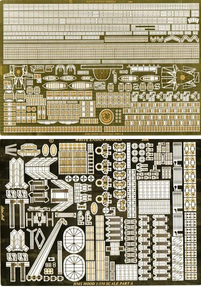 White Ensign Models 3514 1/350 HMS Hood Ultimate Detail Set for TSM (D)