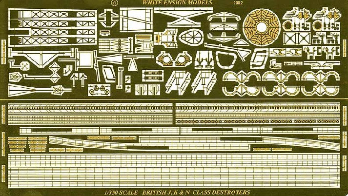 White Ensign Models 3559 1/350 J/K/N Class Destroyer Detail Set (D)