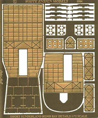 White Ensign Models 7207 1/72 Sunderland Depth Charge Compartment Detail Set for ARX (D)