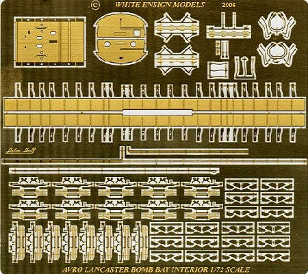 White Ensign Models 7228 1/72 Avro Lancaster Bomb Bay Detail Set for ARX, RVL & HSG (D)   