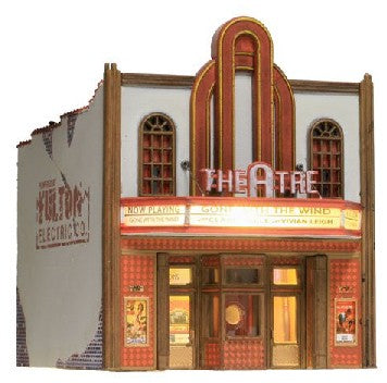 Woodland Scenics 5854 O Built-N-Ready Theater 2-Story Building LED Lighted